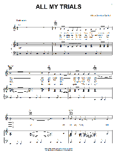 All My Trials von African-American Spiritual (Download) 