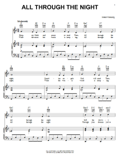 All Through The Night von Welsh Folksong (Download) 