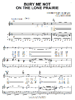 Bury Me Not On The Lone Prairie von Ossian N. Dodge (Download) 