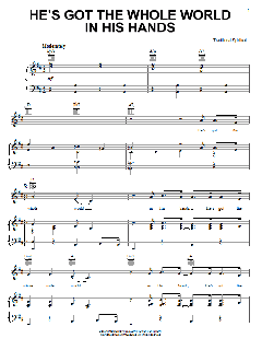 He's Got The Whole World In His Hands von Traditional Spiritual (Download) 