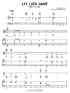 Li'l Liza Jane (Go Li'l Liza) von Countess Ada De Lachau (Download) 