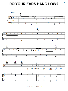 Do Your Ears Hang Low? von Traditional (Download) 
