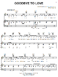 Goodbye To Love von John Bettis (Download) 