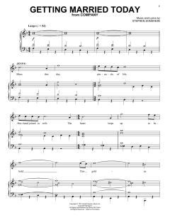 Getting Married Today von Stephen Sondheim (Download) 