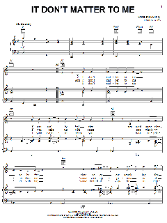 It Don't Matter To Me von Bread (Download) 