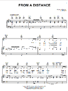 From A Distance von Julie Gold (Download) 