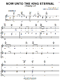 Now Unto The King Eternal von I Timothy 1:17 (Download) 