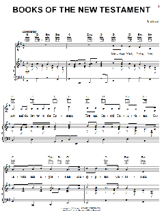 Books Of The New Testament von Traditional (Download) 