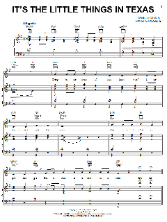 It's The Little Things In Texas von Rodgers & Hammerstein (Download) 