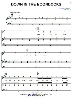 Down In The Boondocks von Joe South (Download) 