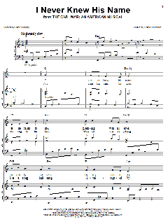 I Never Knew His Name von Frank Wildhorn (Download) 