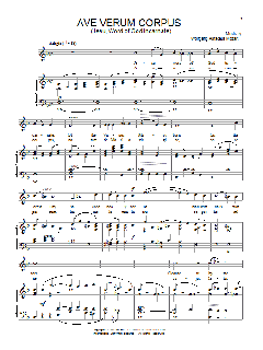 Ave Verum (Jesu, Word of God Incarnate) von Wolfgang Amadeus Mozart (Download) 