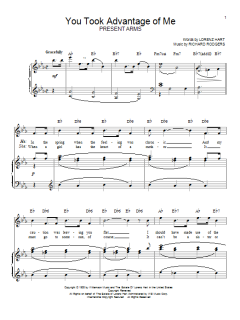 You Took Advantage Of Me von Lorenz Hart (Download) 