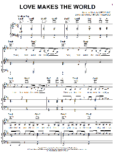 Love Makes The World von Carole King (Download) 