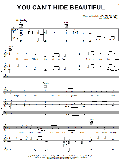 You Can't Hide Beautiful von Aaron Lines (Download) 