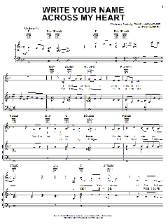 Write Your Name Across My Heart von Randy Vanwarmer (Download) 