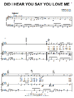 Did I Hear You Say You Love Me von Stevie Wonder (Download) 