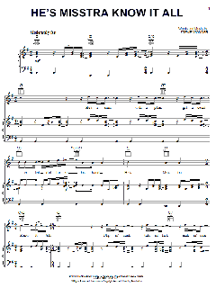 He's Misstra Know It All von Stevie Wonder (Download) 