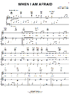 When I Am Afraid von Frank Hernandez (Download) 