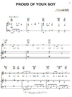 Proud Of Your Boy von Alan Menken (Download) 