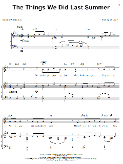 The Things We Did Last Summer von Dean Martin (Download) 