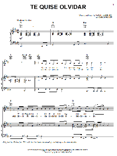 Te Quise Olvidar von Carlos Baute (Download) 