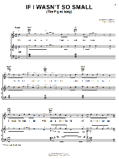 If I Wasn't So Small (The Piglet Song) von Carly Simon (Download) 