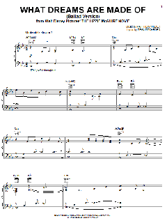 What Dreams Are Made Of (Ballad Version) von Dean Pitchford (Download) 