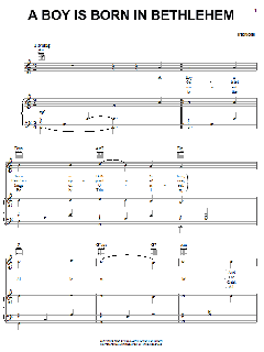 A Boy Is Born In Bethlehem von Traditional (Download) 