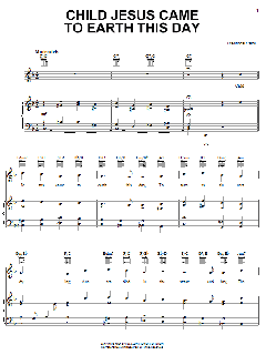 Child Jesus Came To Earth This Day von Traditional Carol (Download) 