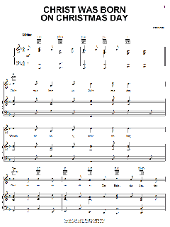 Christ Was Born On Christmas Day von Traditional (Download) 
