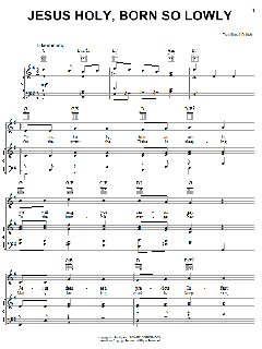 Jesus Holy, Born So Lowly von Traditional Polish (Download) 