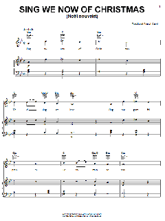 Sing We Now Of Christmas von Traditional (Download) 