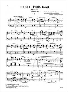 Drei Intermezzi, Op. 117 von Johannes Brahms 