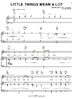 Little Things Mean A Lot von Edith Lindeman (Download) 