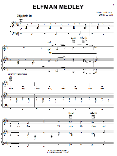 Elfman Medley von Danny Elfman (Download) 