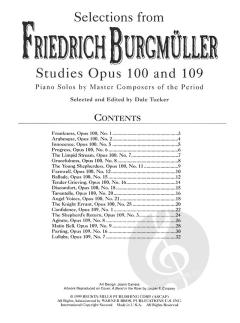 Selections from Burgmüller Studies, Op. 100 and 109 
