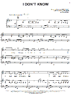 I Don't Know von Carole King (Download) 