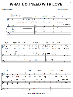 What Do I Need With Love von Dick Scanlan (Download) 