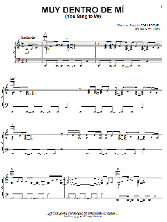 Muy Dentro De Mi (You Sang To Me) von Marc Anthony (Download) 
