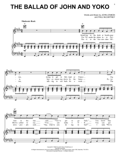 The Ballad Of John And Yoko von The Beatles (Download) 