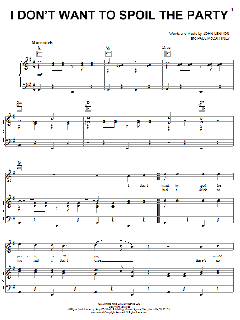 I Don't Want To Spoil The Party von The Beatles (Download) 