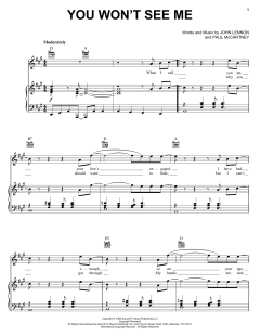 You Won't See Me von The Beatles (Download) 