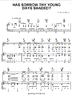 Has Sorrow Thy Young Days Shaded? von Irish Folksong (Download) 