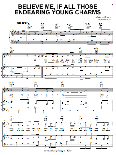 Believe Me, If All Those Endearing Young Charms von Thomas Moore (Download) 