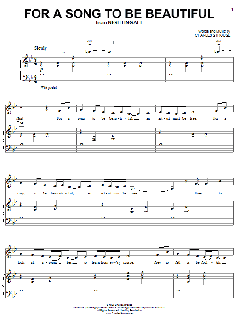 For A Song To Be Beautiful von Charles Strouse (Download) 