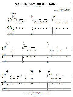 Saturday Night Girl von Lee Adams (Download) 