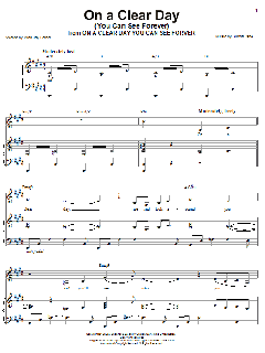 On A Clear Day (You Can See Forever) von Johnny Mathis (Download) 