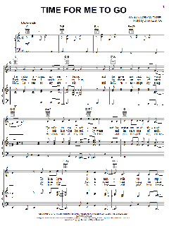 Time For Me To Go von Norman Gimbel (Download) 