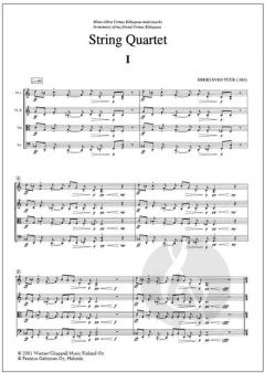 String quartet von Erkki-Sven Tüür 
